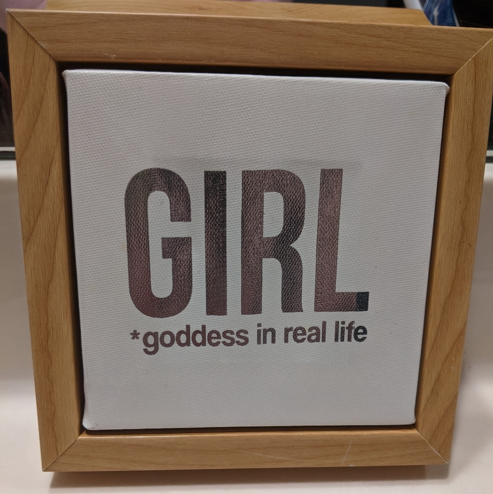 ๐ 3/$15 - y2k GIRL: Goddess In Real Life Home Decor Sign - Picture 2 of 5
